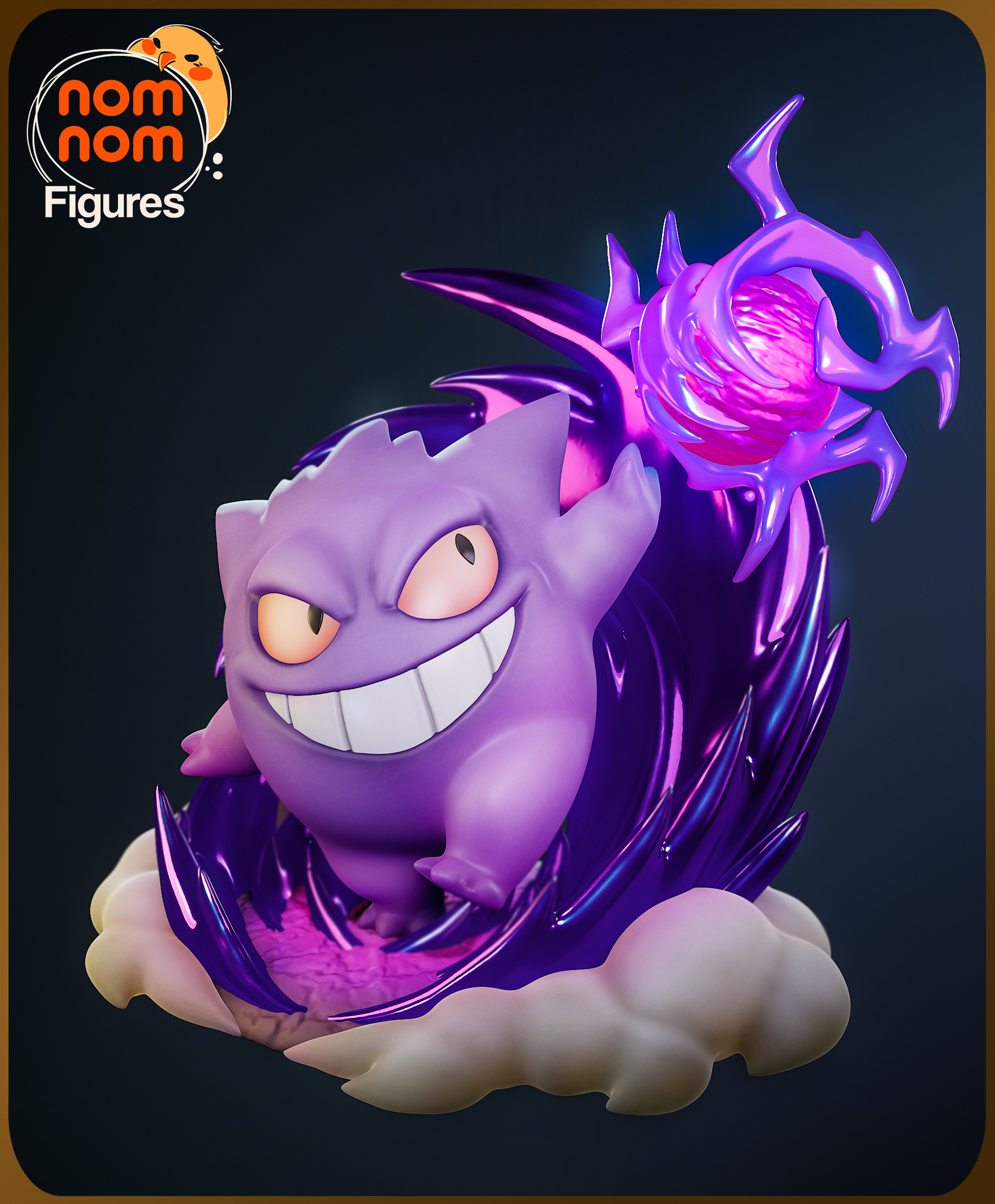Chibi Gengar - Pokemon 3D print model_1