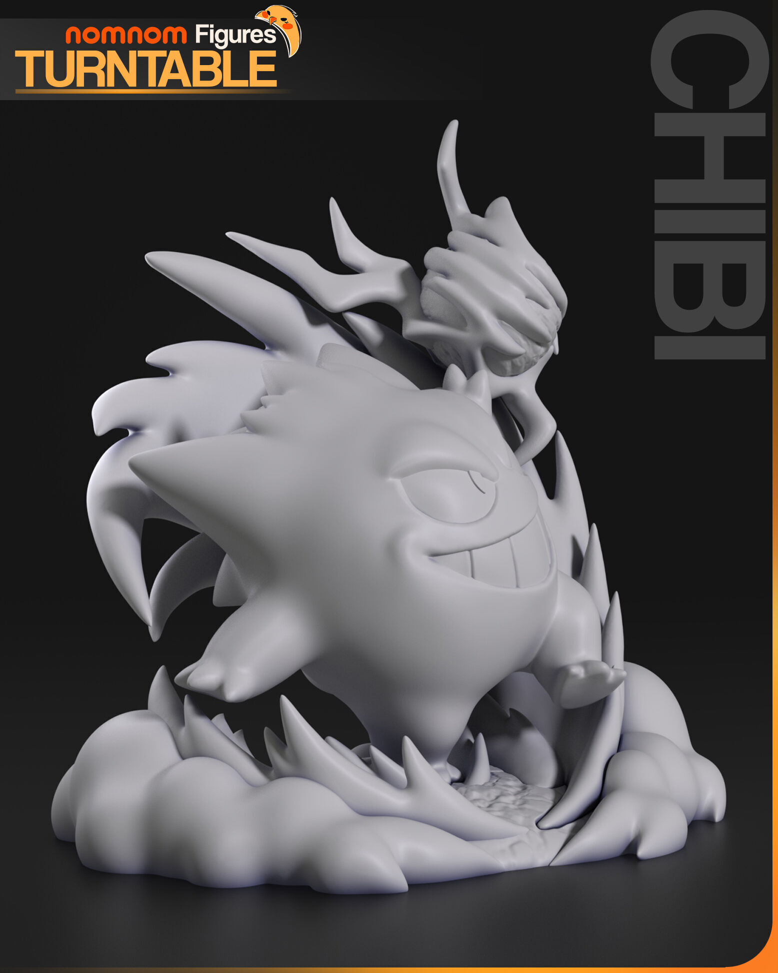Chibi Gengar - Pokemon 3D print model_5