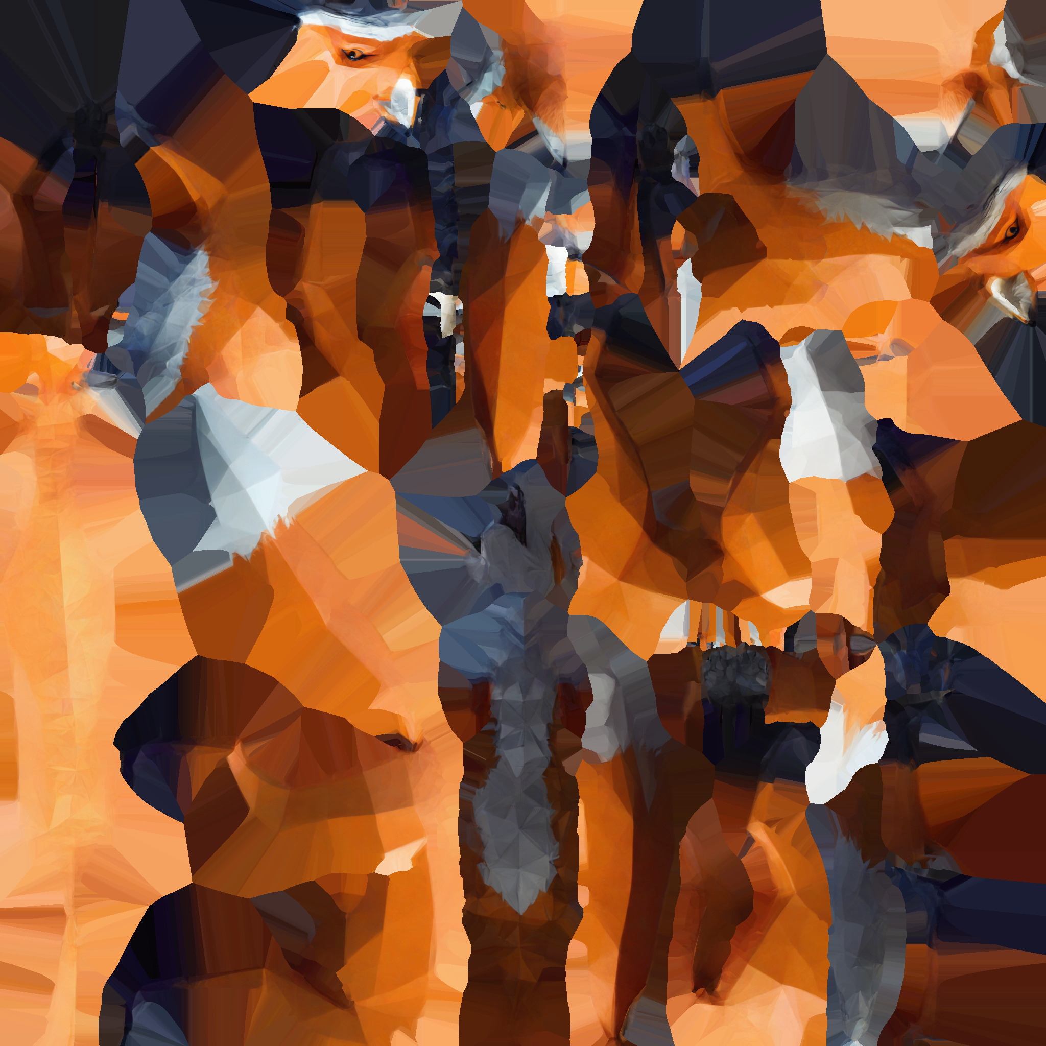 Red Fox Animal In The Natural Nice Chair 3d Render 3D model_10