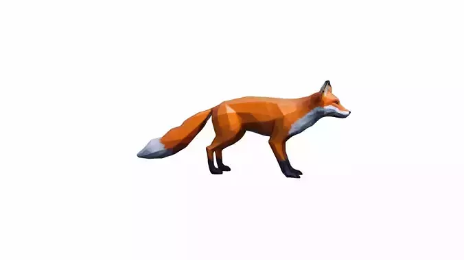 Red Fox Animal In The Natural Nice Chair 3d Render