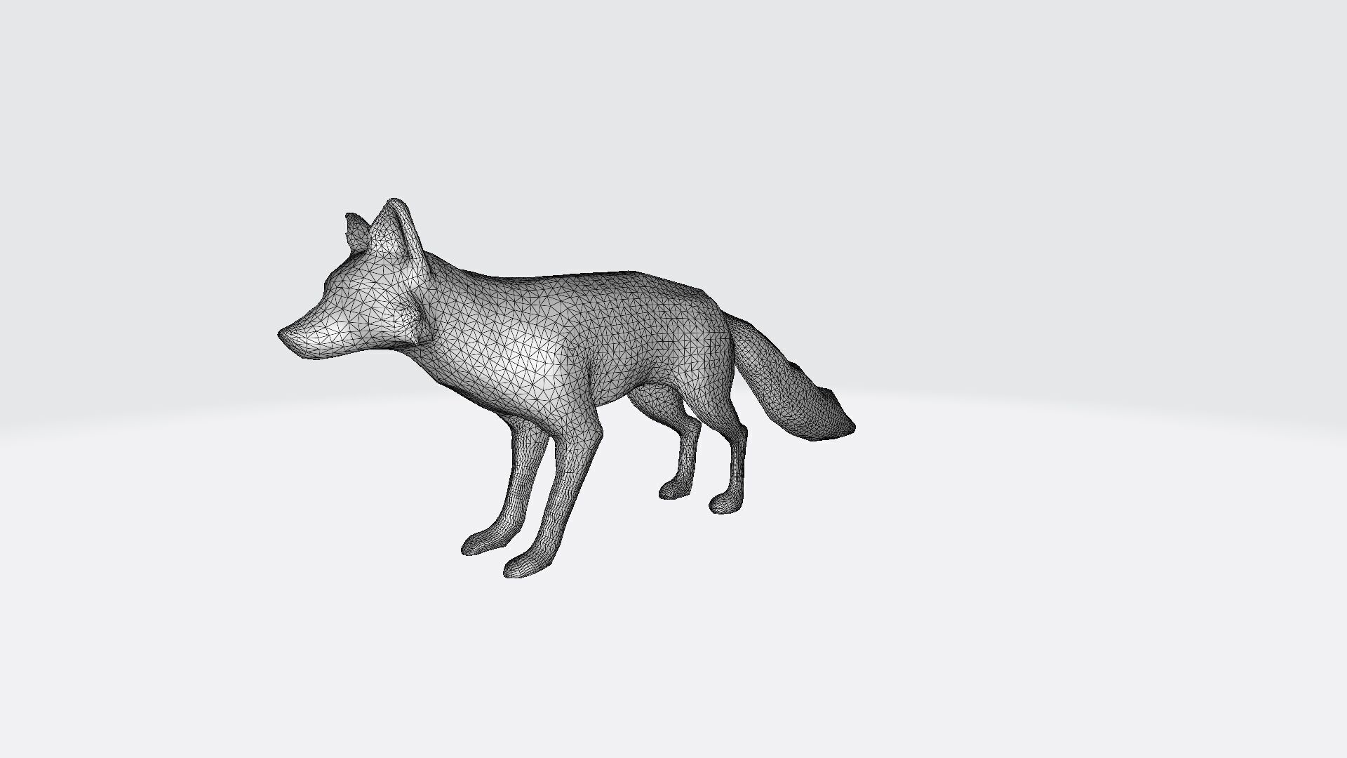 Red Fox Animal In The Natural Nice Chair 3d Render 3D model_8