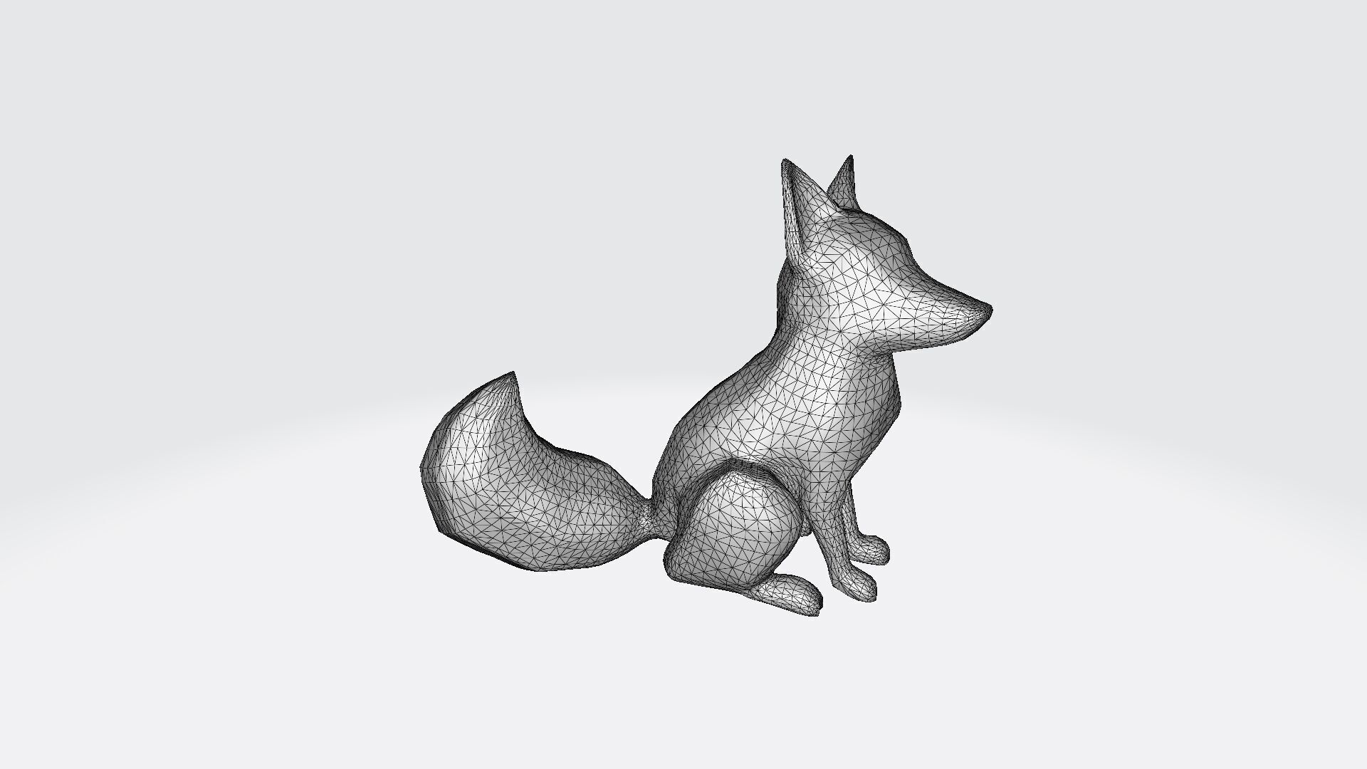 Red Fox Animal In The Natural Nice Chair 3d Render 3D model_6