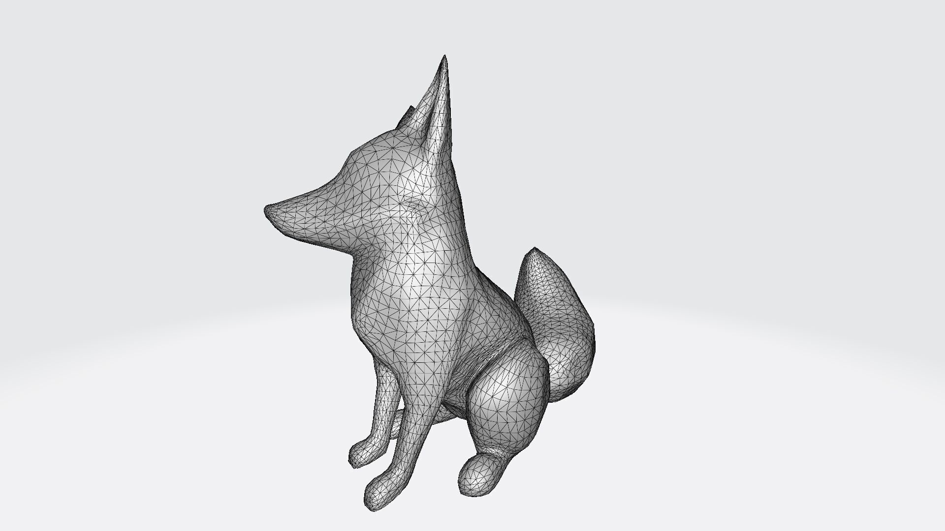 Red Fox Animal In The Natural Nice Chair 3d Render 3D model_7