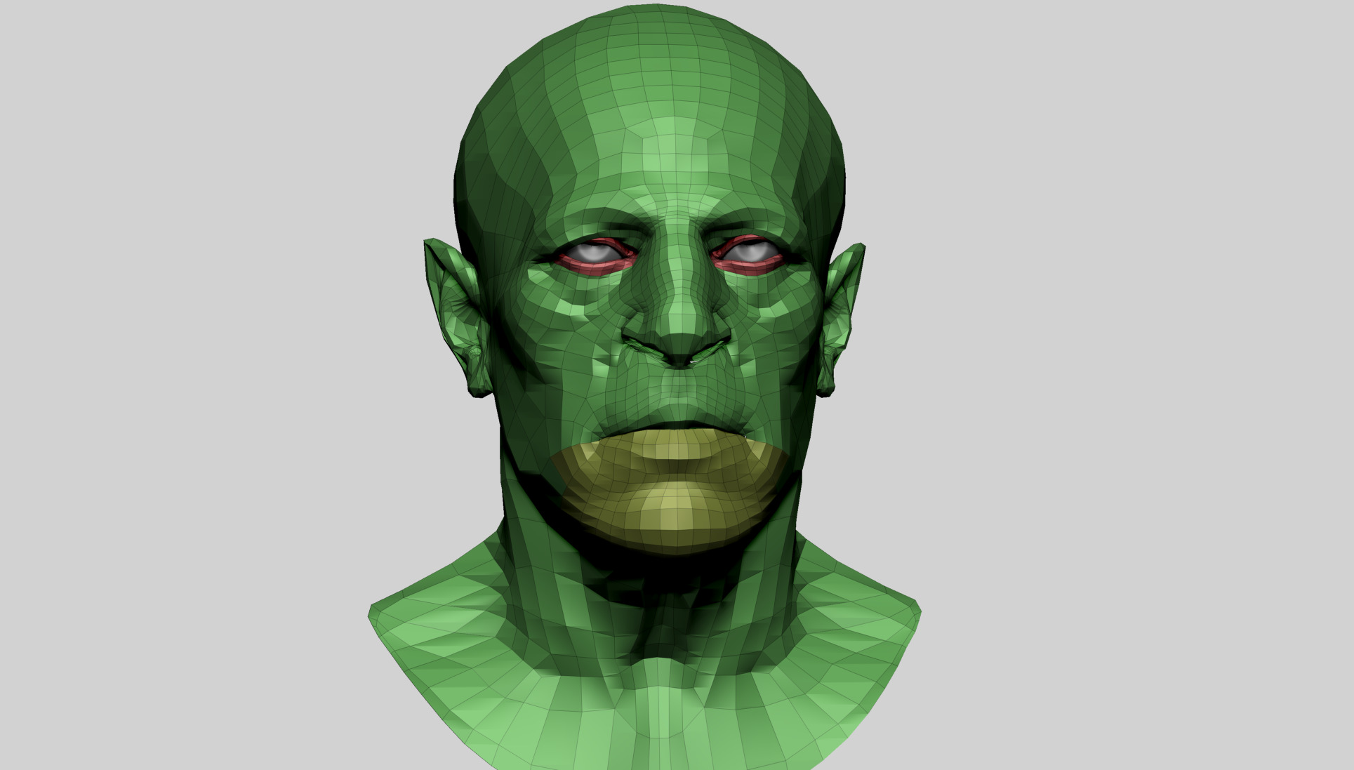 Fantasy Male Head A 3D model_9