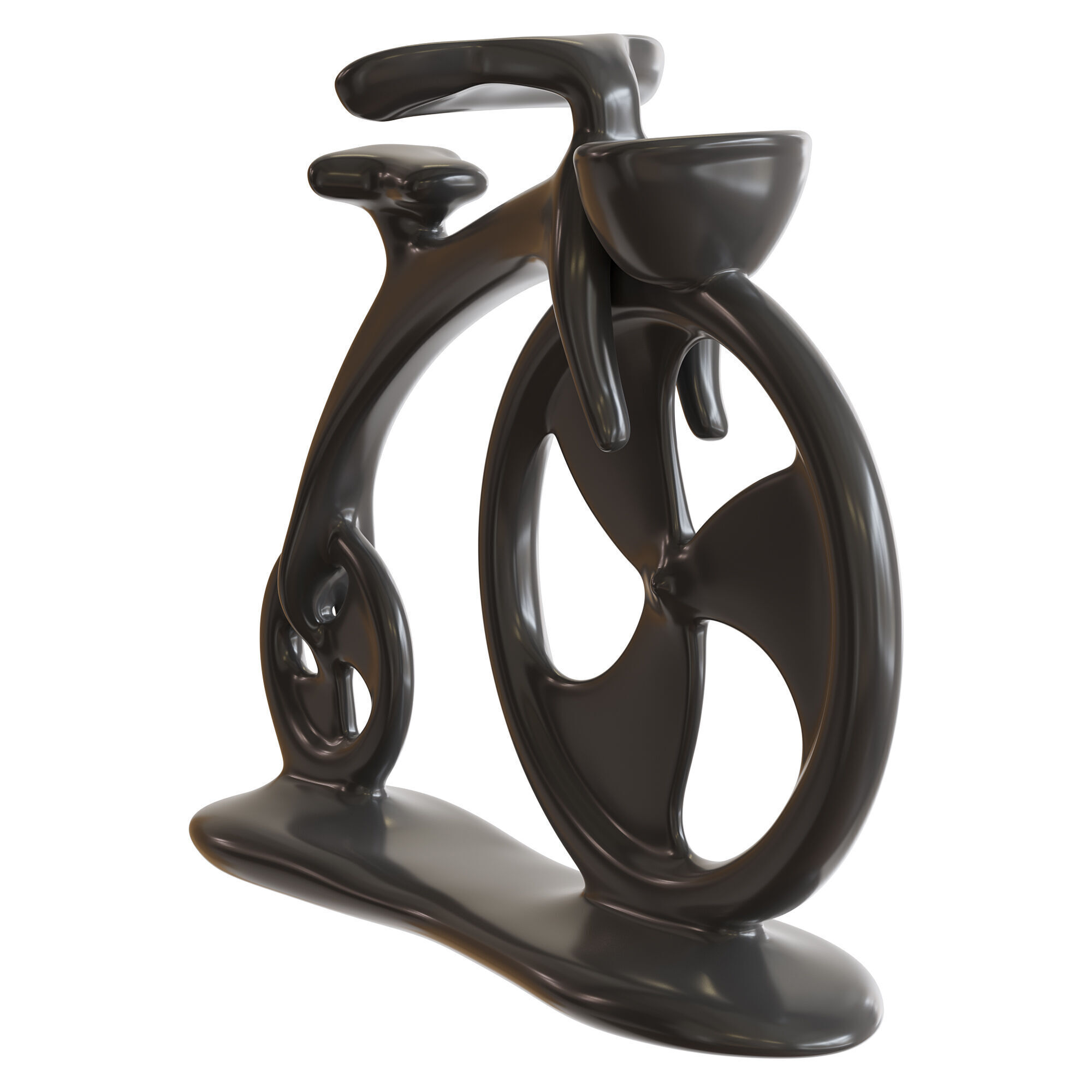 Abstract Bike Sculpture 3D model_4