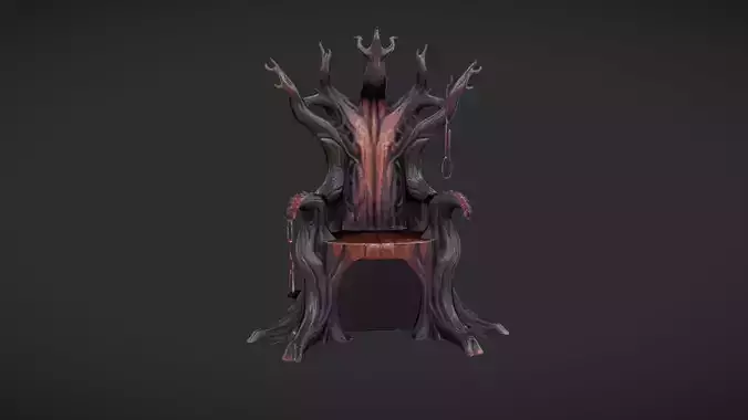 fantasy wooden throne