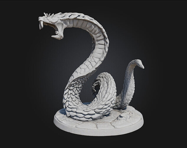 Serpent Spiral 3D print model