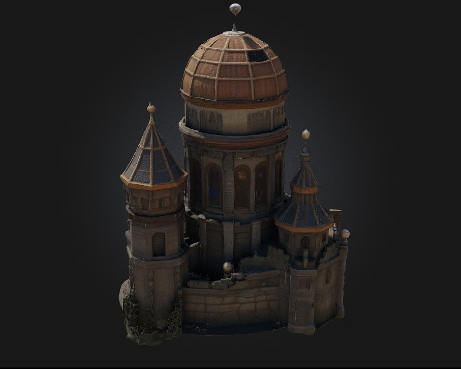 Observatory Tower 3D model_2