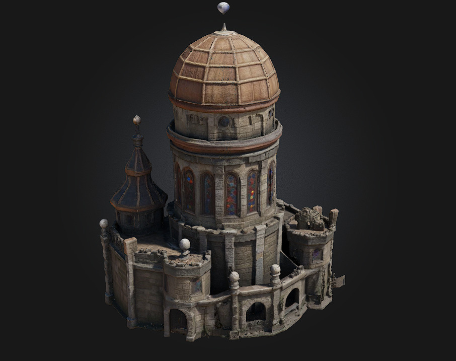 Observatory Tower 3D model_1