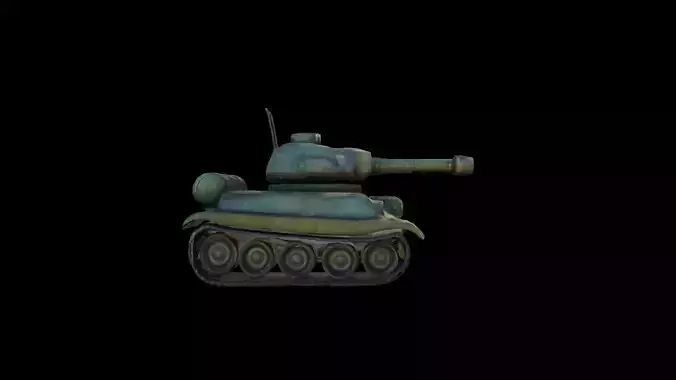 Attack Gaming Military Power Tank 3d Render 3D model