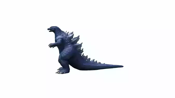 Angry Monster Godzilla  Cartoon Design 3d Render