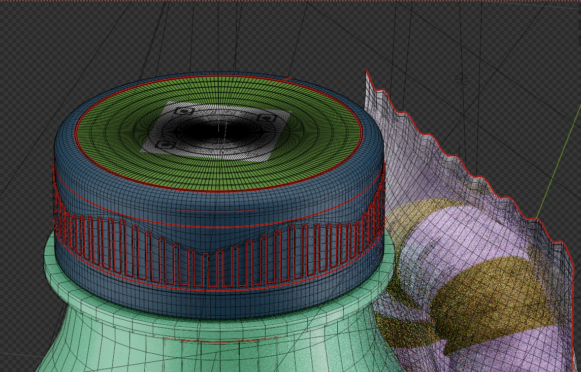 A Bottle with  Filling and a Straw in Wrapper 3D model_39