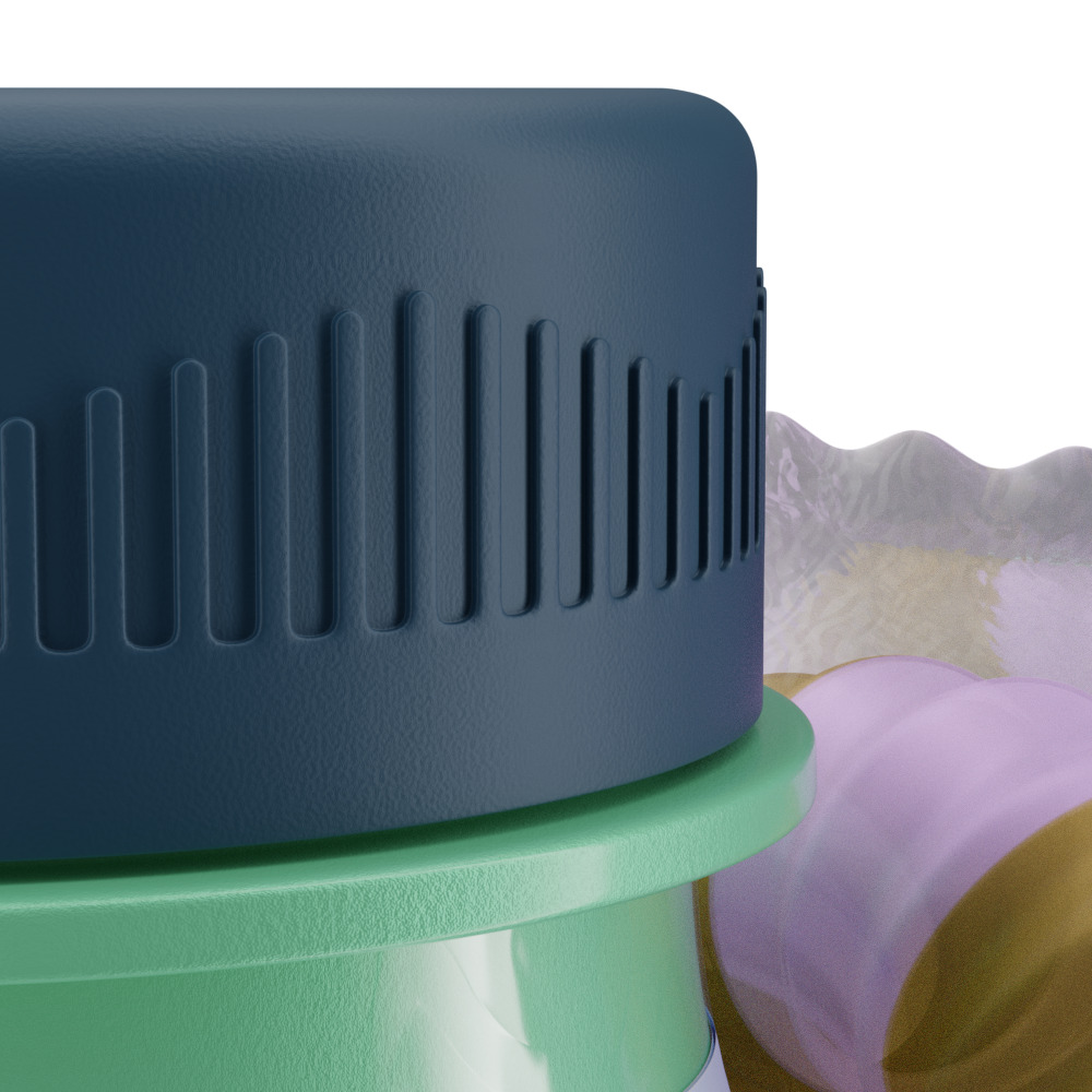 A Bottle with  Filling and a Straw in Wrapper 3D model_34