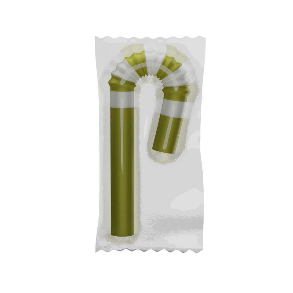A Bottle with  Filling and a Straw in Wrapper 3D model_31