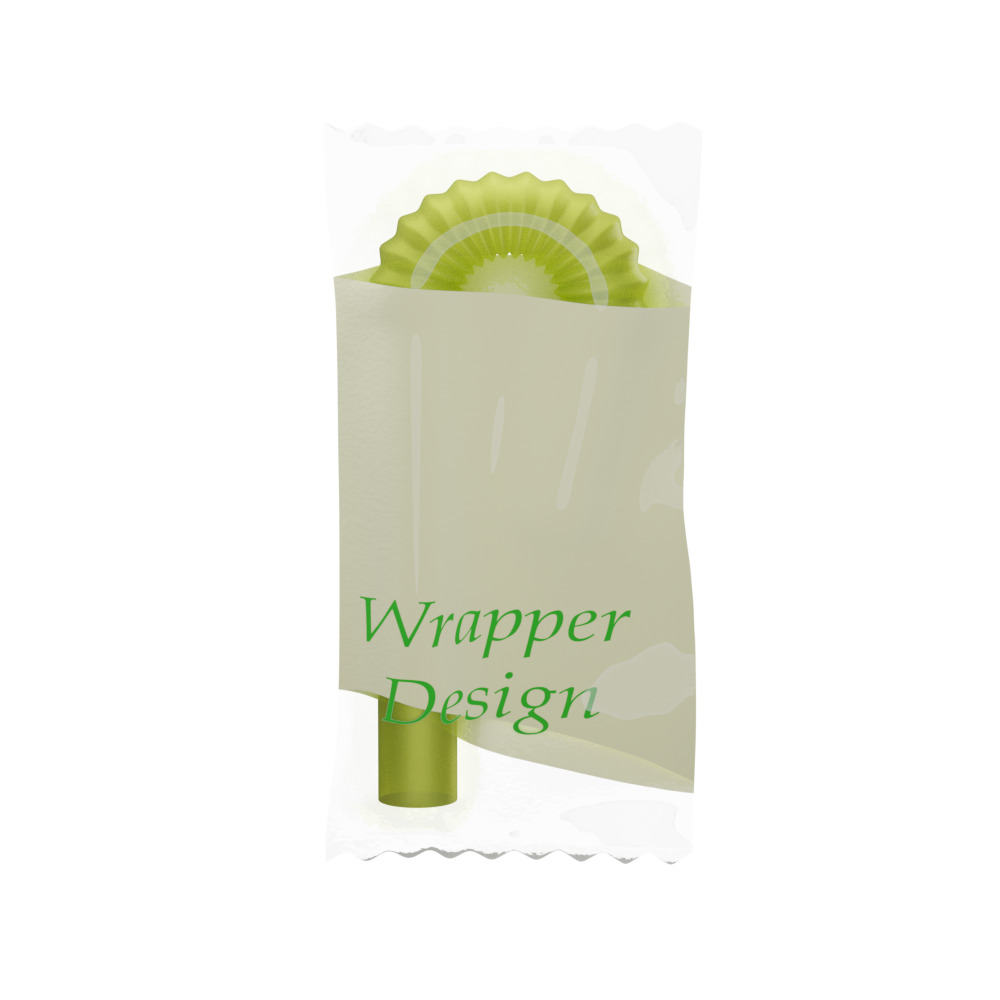 A Bottle with  Filling and a Straw in Wrapper 3D model_29
