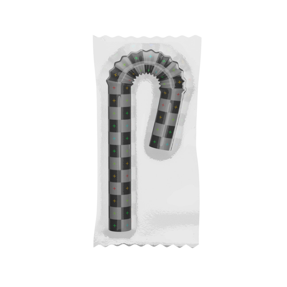 A Bottle with  Filling and a Straw in Wrapper 3D model_21