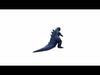 Angry Monster Godzilla  Cartoon Design 3d Render 3D model_1