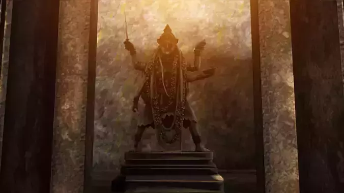 maha kali temple interior