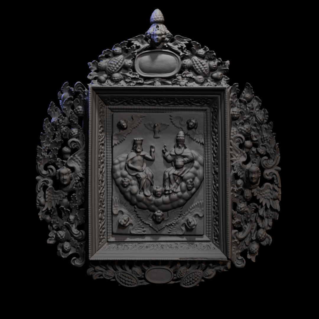 Wooden sculpture 025 3D print model_2