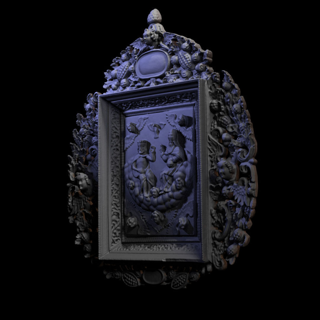 Wooden sculpture 025 3D print model_3