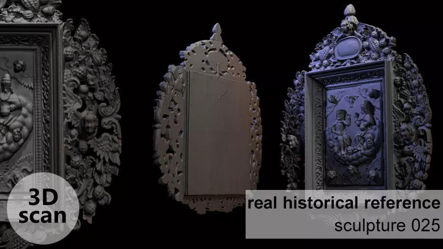 Wooden sculpture 025 3D print model_0