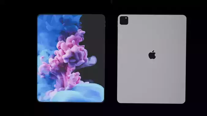 realistic apple ipad pro 2025 3d model  high quality low poly