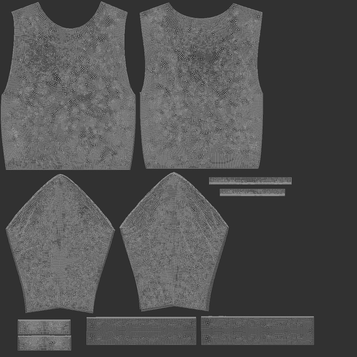 Black Sweater - crewneck mens sweatshirt 3D model_5