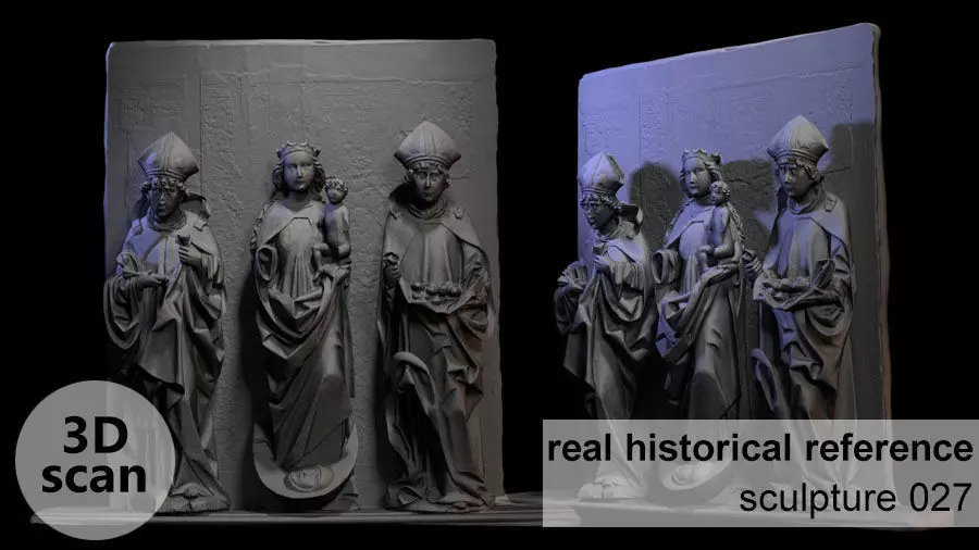 Wooden sculpture 027 3D print model