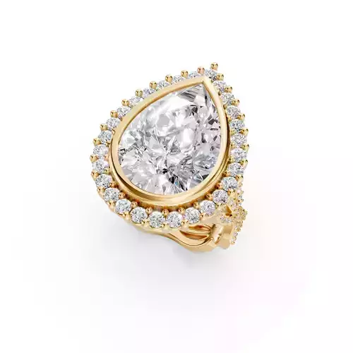 Pear Diamond Ring