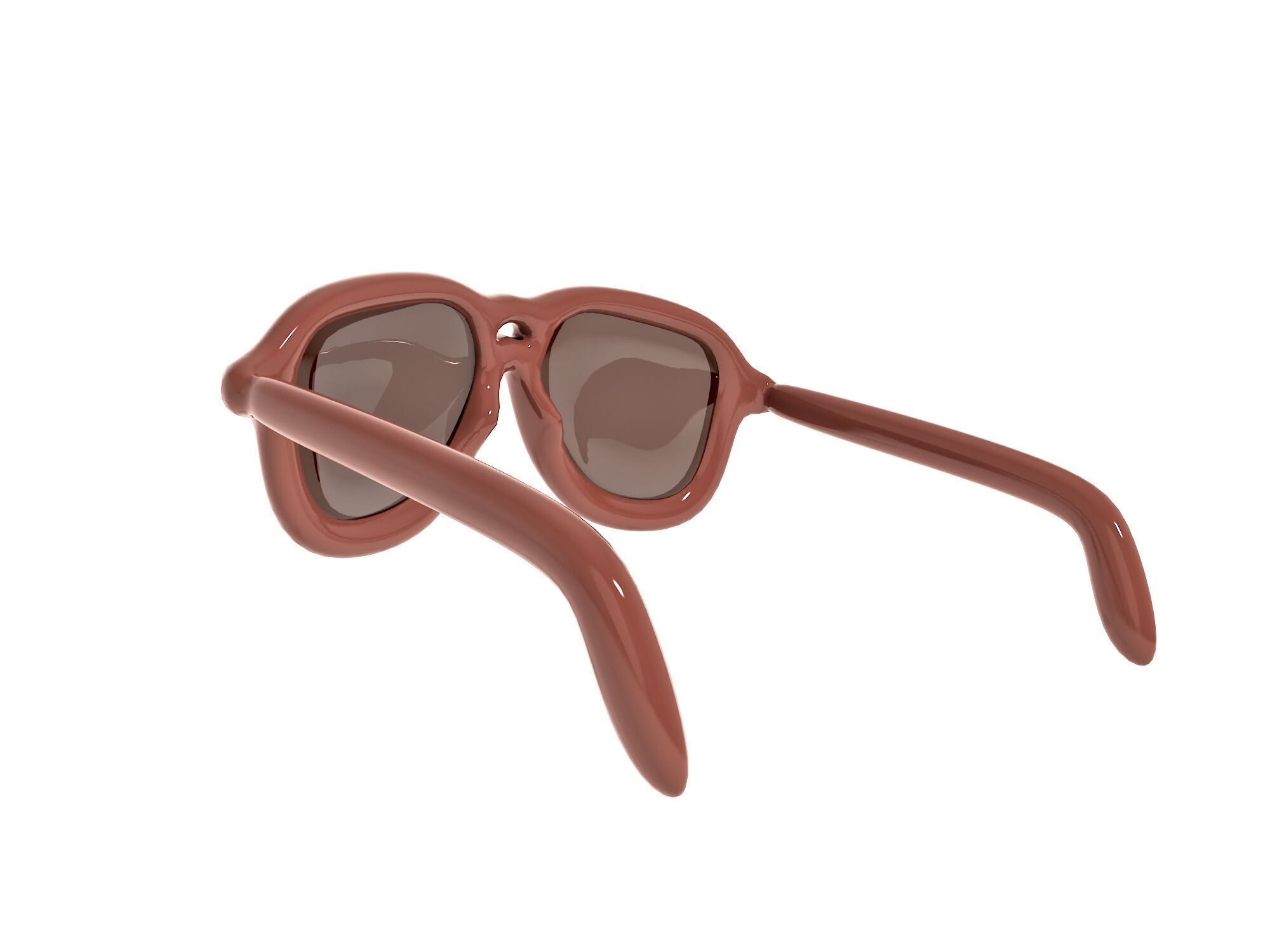 Sunglasses cartoon 3d icon Low-poly 3D model_3