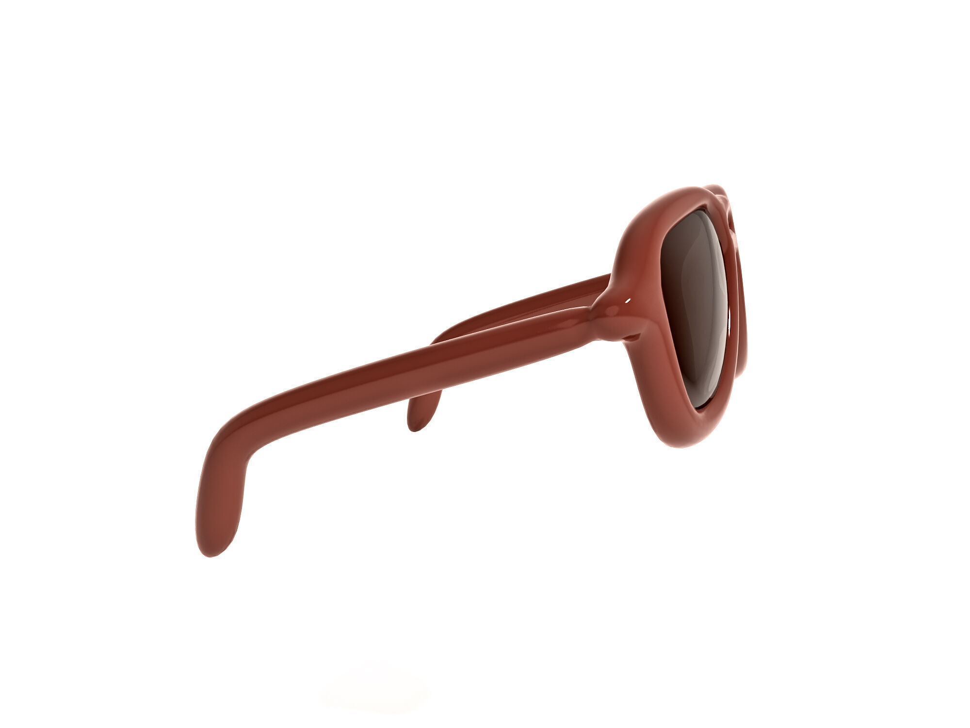 Sunglasses cartoon 3d icon Low-poly 3D model_2