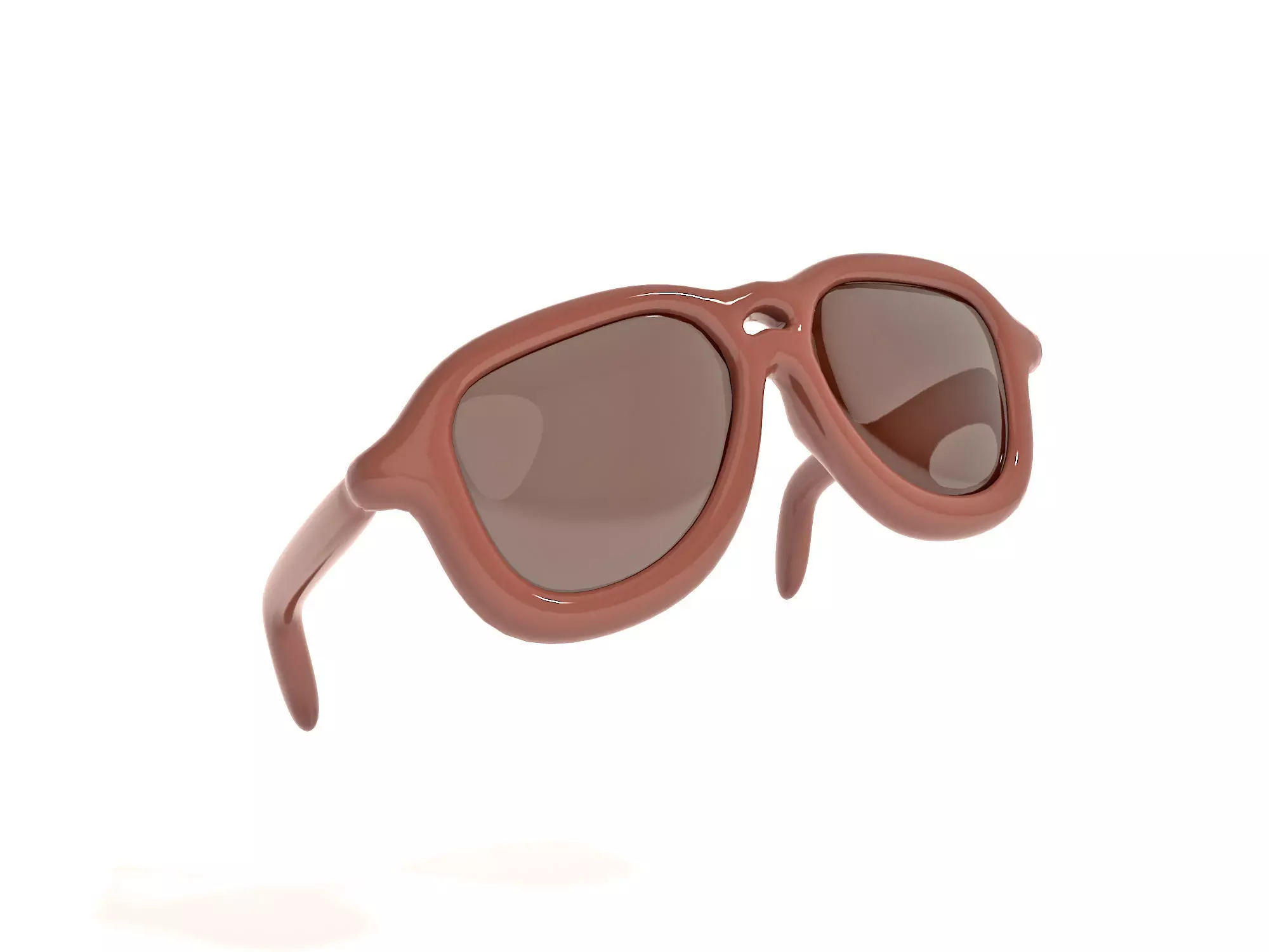 Sunglasses cartoon 3d icon Low-poly 3D model_0