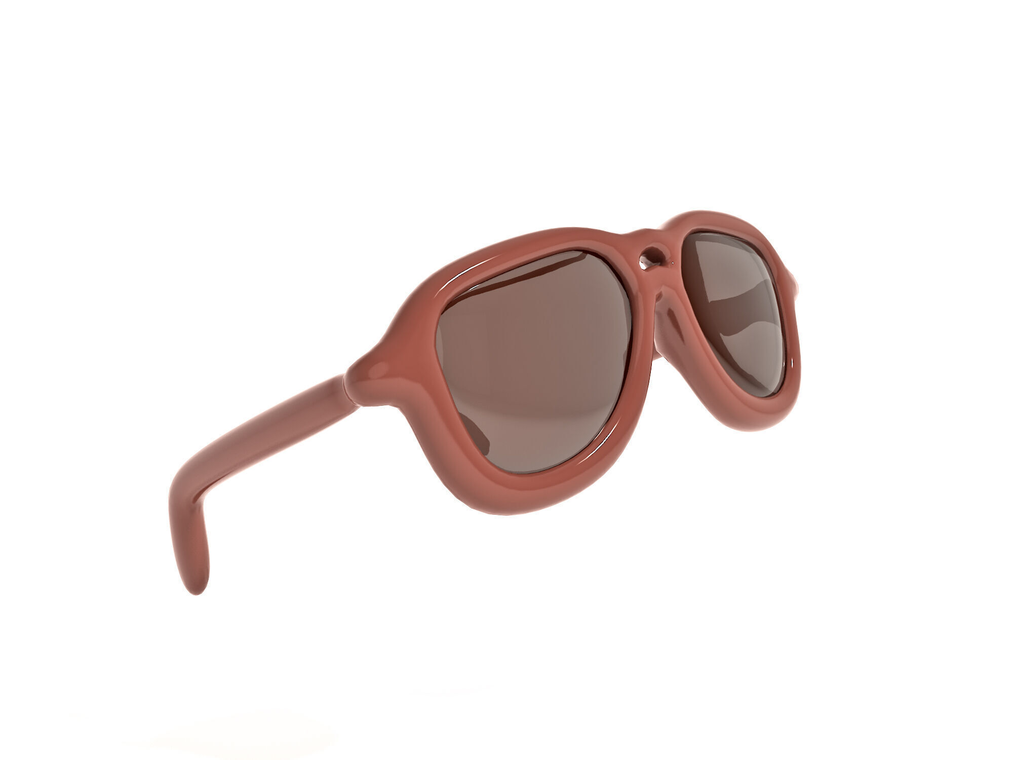 Sunglasses cartoon 3d icon Low-poly 3D model_1