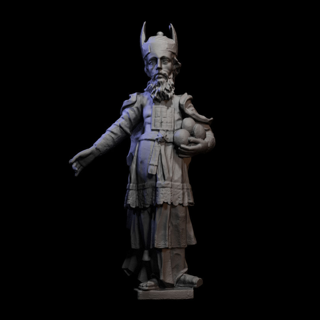 Wooden sculpture 030 3D print model_2