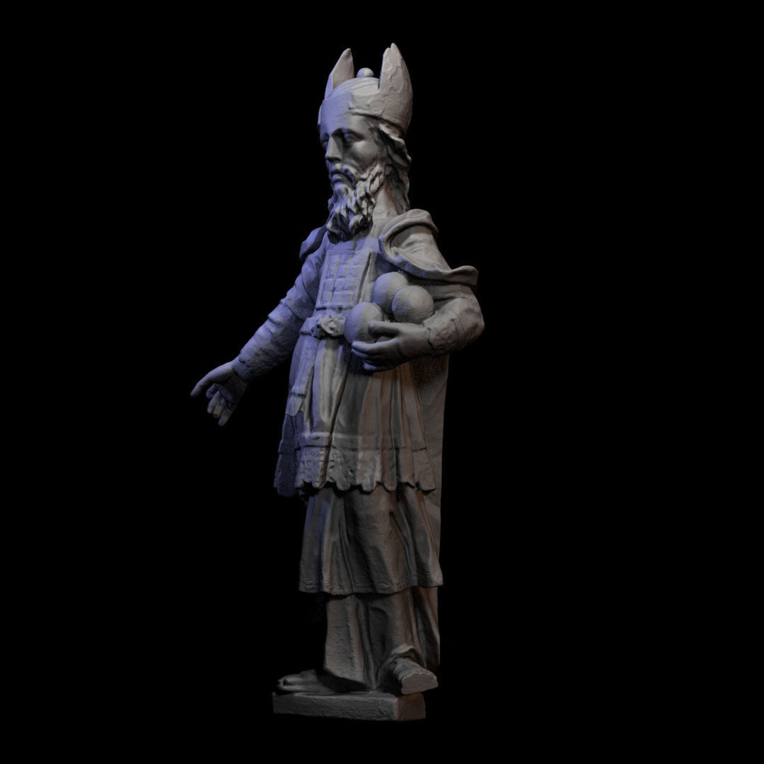 Wooden sculpture 030 3D print model_3