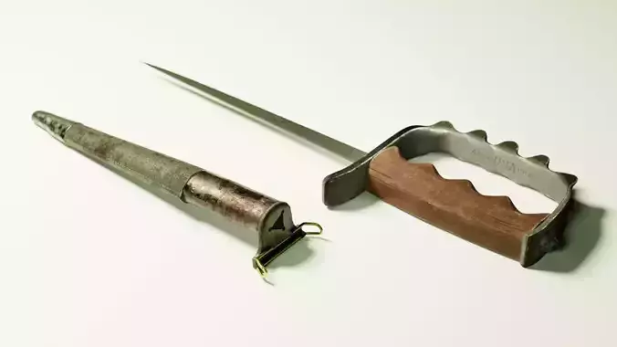 AC Co M1917 Trench Knife 3D model