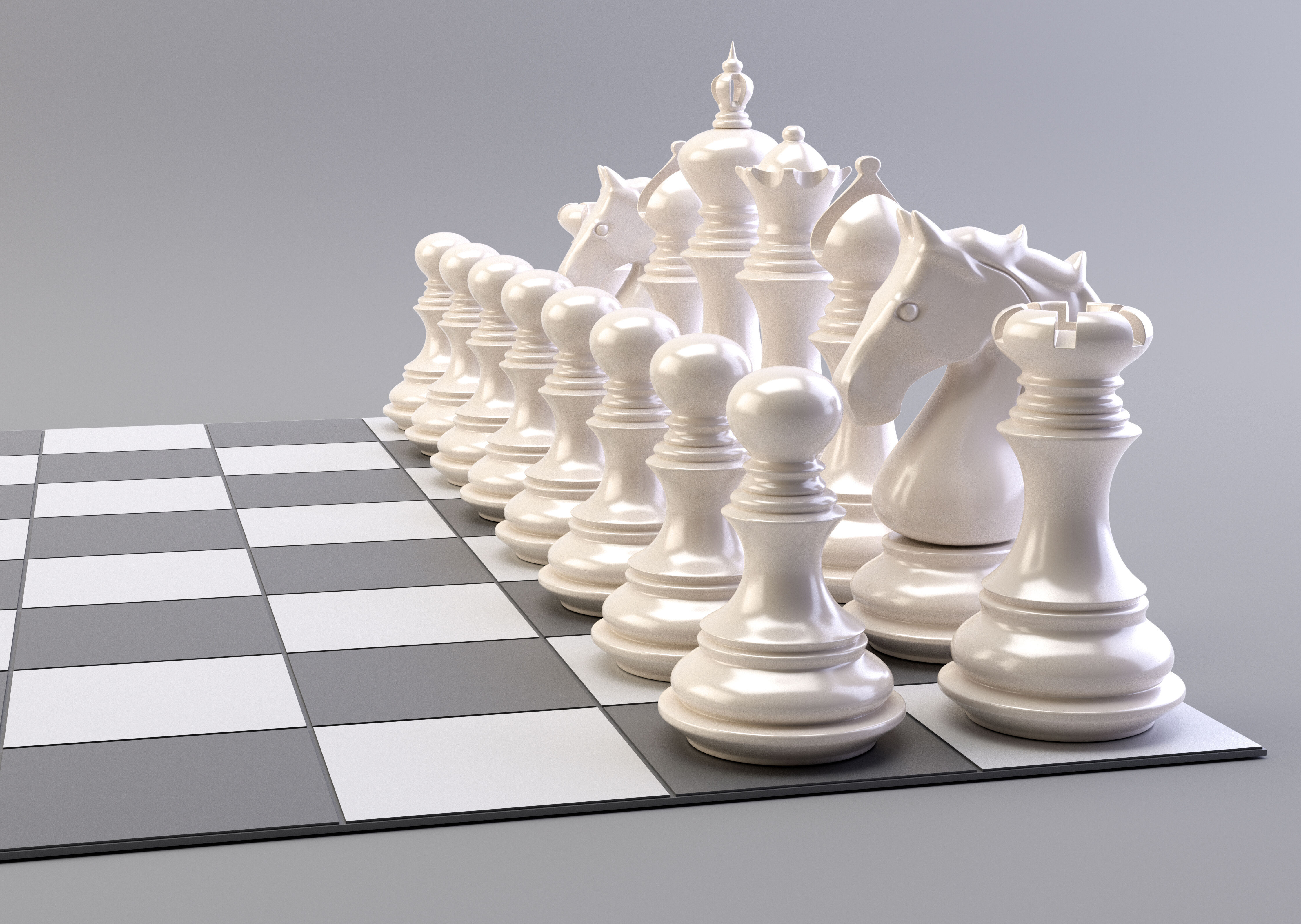 Chess Set 3D model_7