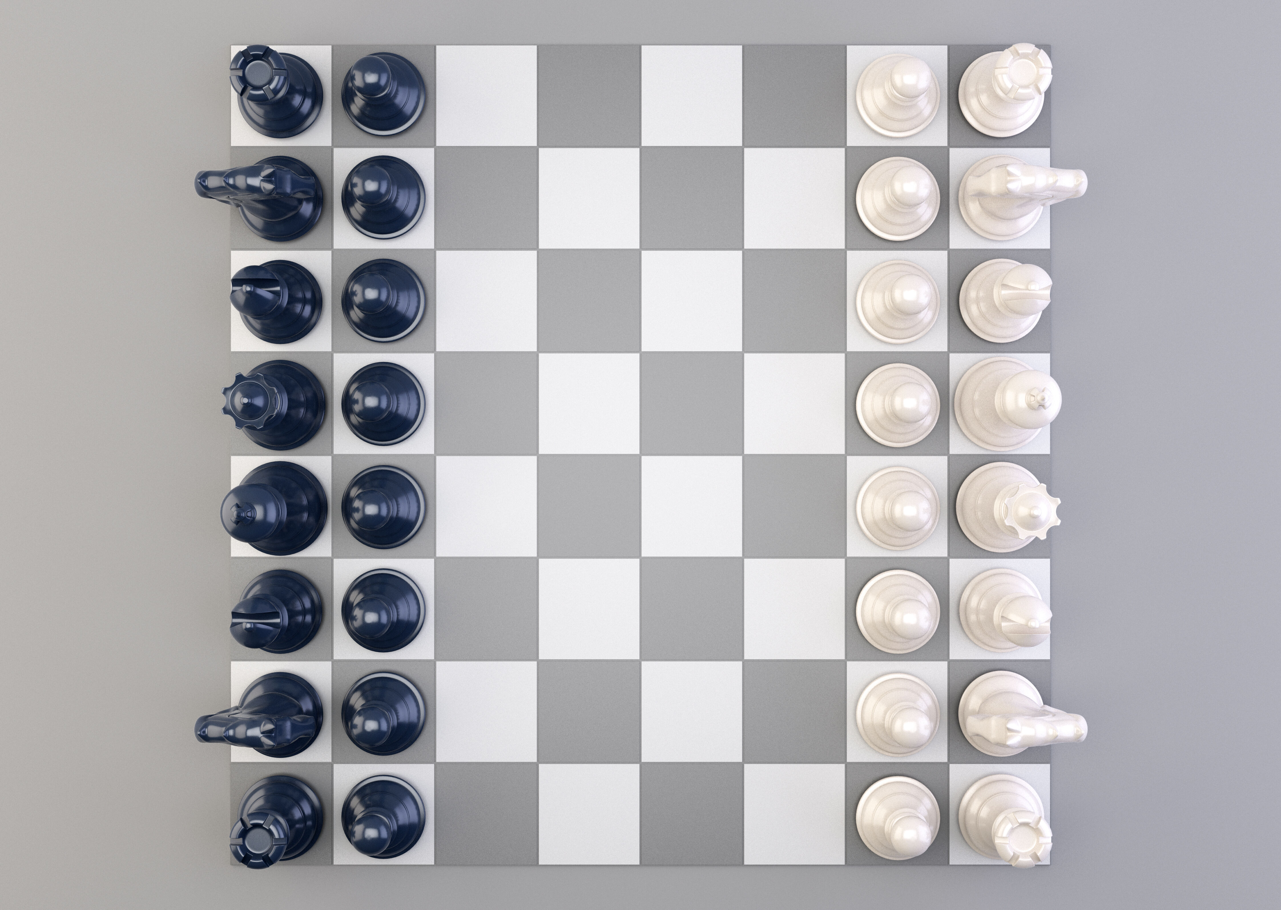 Chess Set 3D model_2