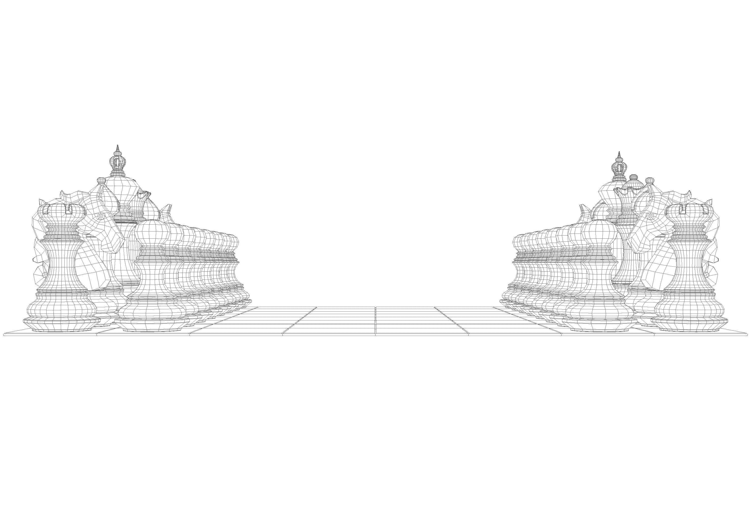 Chess Set 3D model_10