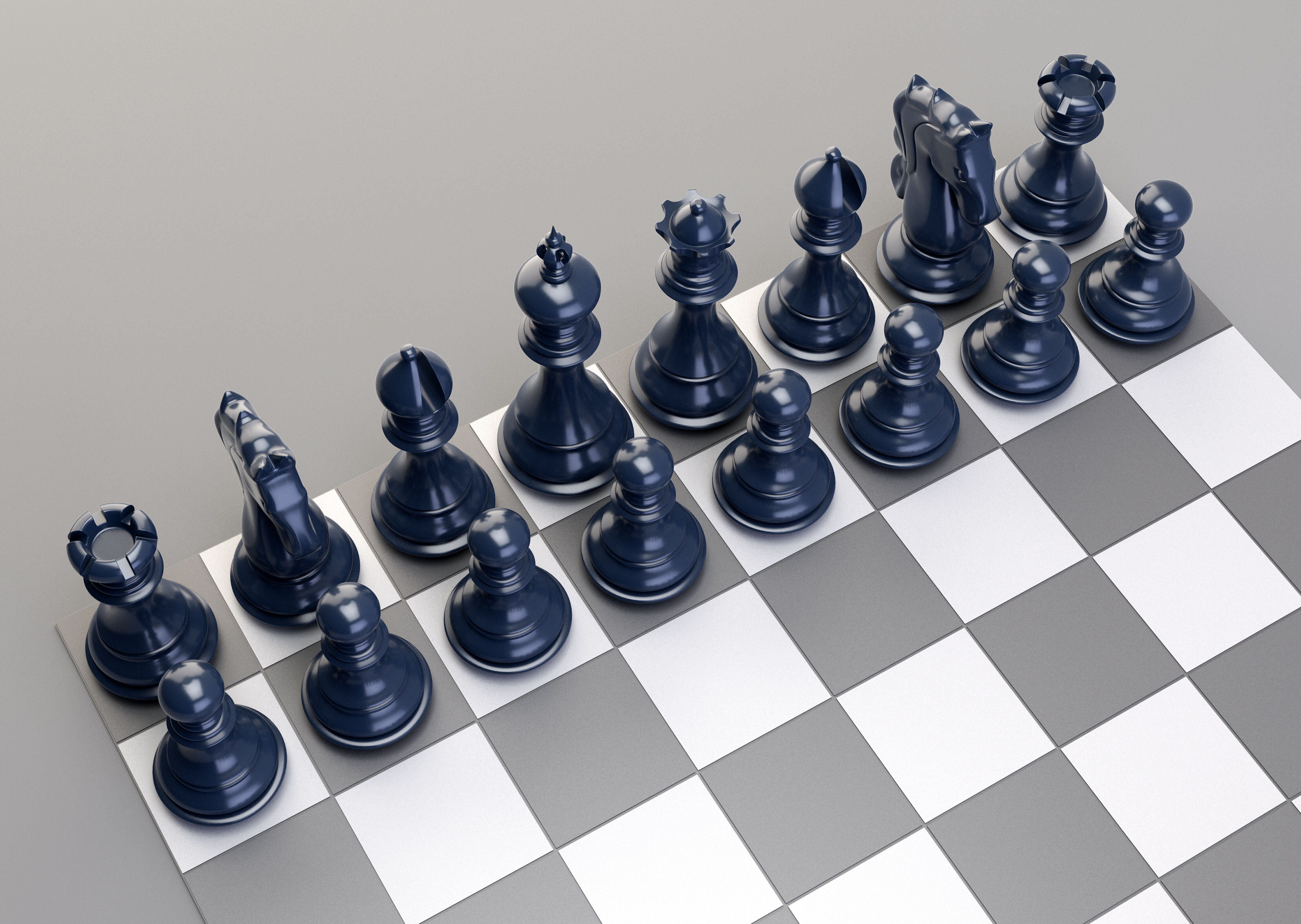 Chess Set 3D model_3