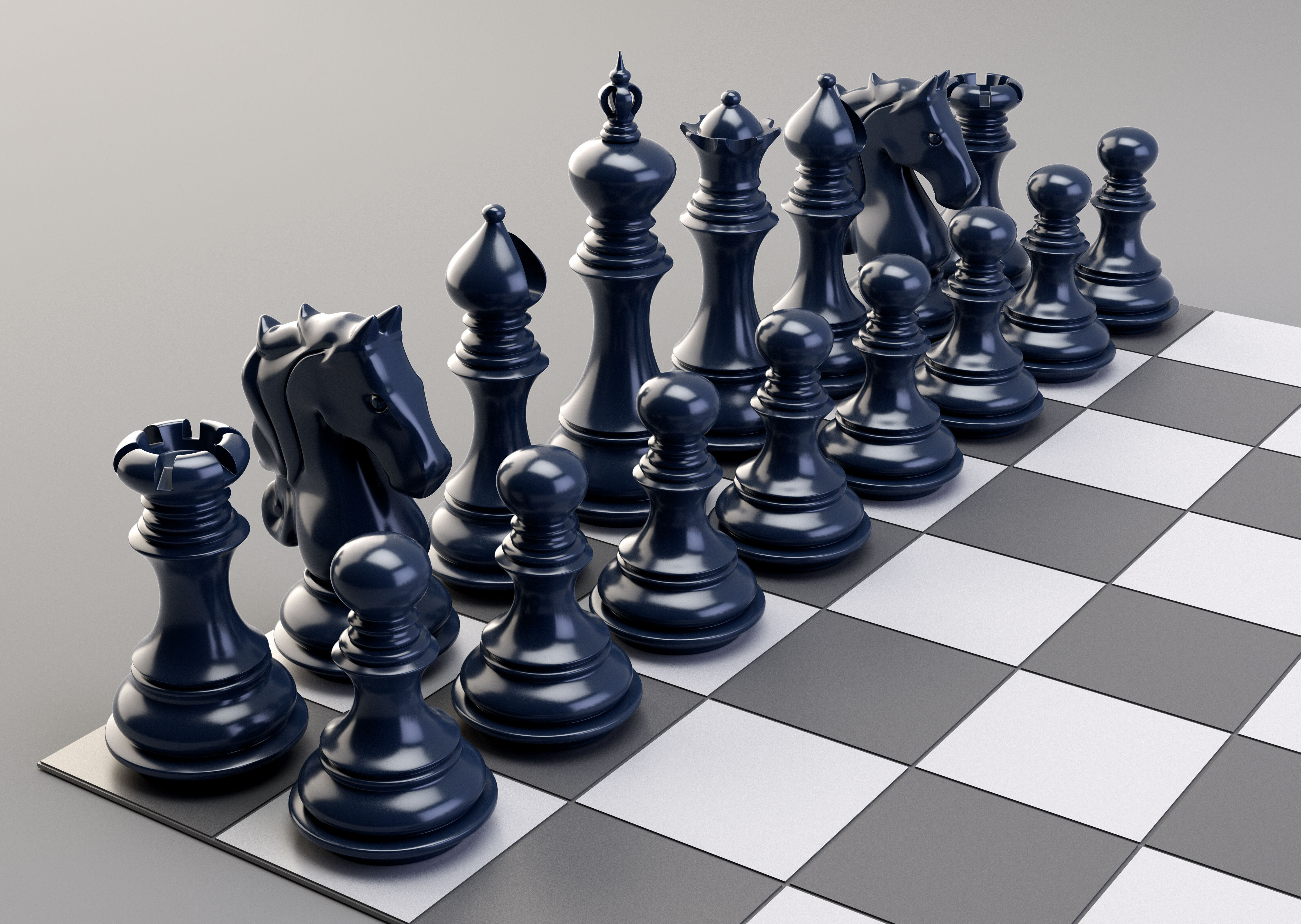 Chess Set 3D model_5