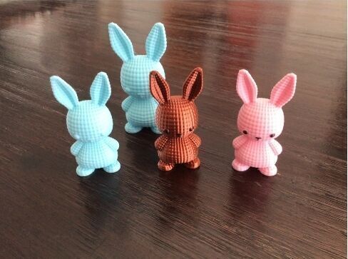 Kitten Bunny Model  3D print model_1