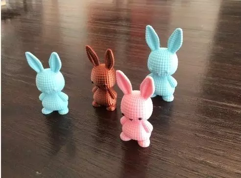 Kitten Bunny Model  3D print model_0