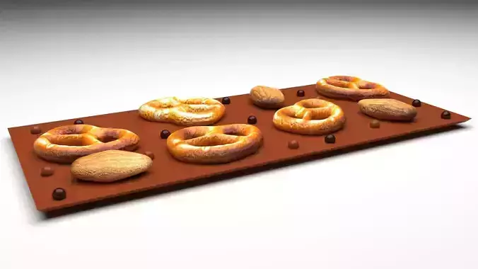 Chocolate With Pretzel Crackers