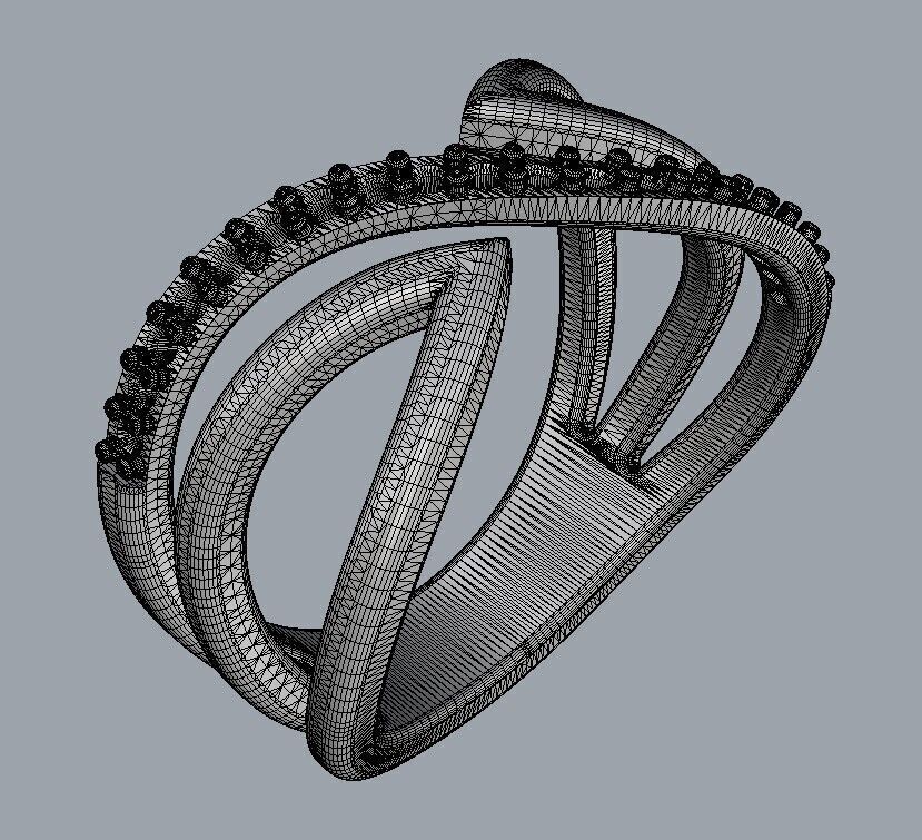 Diamond Ring 3D print model_22