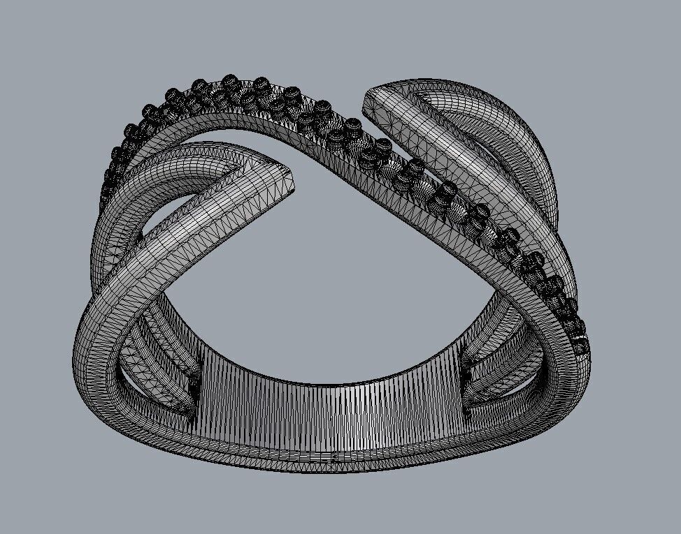 Diamond Ring 3D print model_23