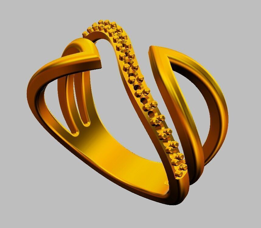 Diamond Ring 3D print model_9