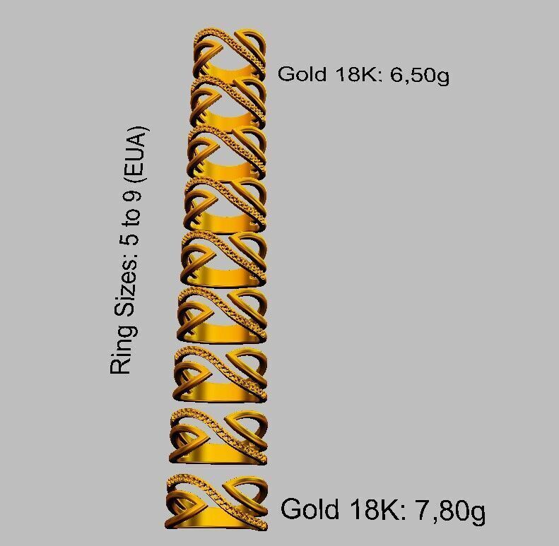 Diamond Ring 3D print model_6