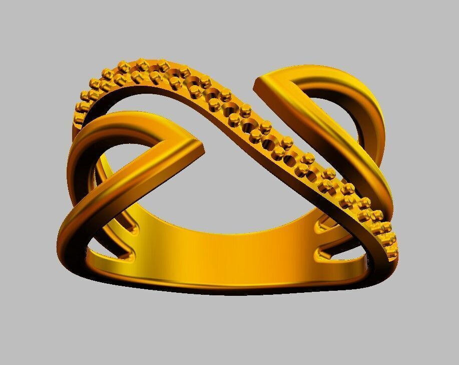 Diamond Ring 3D print model_8