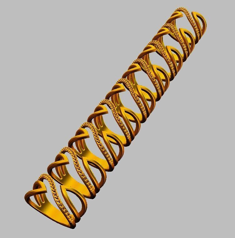 Diamond Ring 3D print model_7